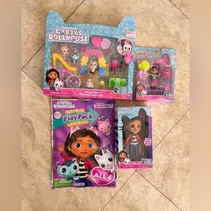 NEW Gabby’s Dollhouse Kids Toy Set - Pink/Multicolor Play Pack & Figures